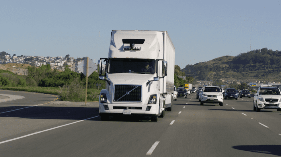 A white truck travel on Louisiana Road 