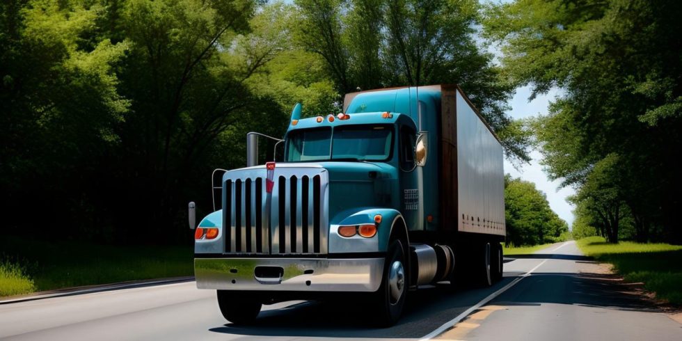  truck on the New York Road to delivered a load