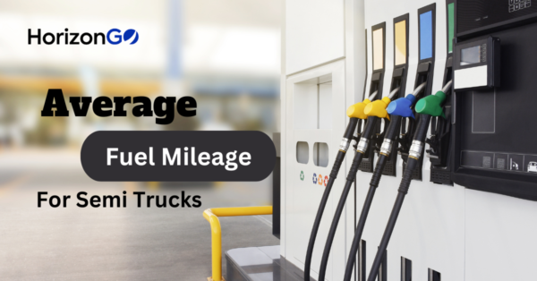 Image of a gas station sign showing the average fuel mileage for semi trucks is 6.5 MPG.