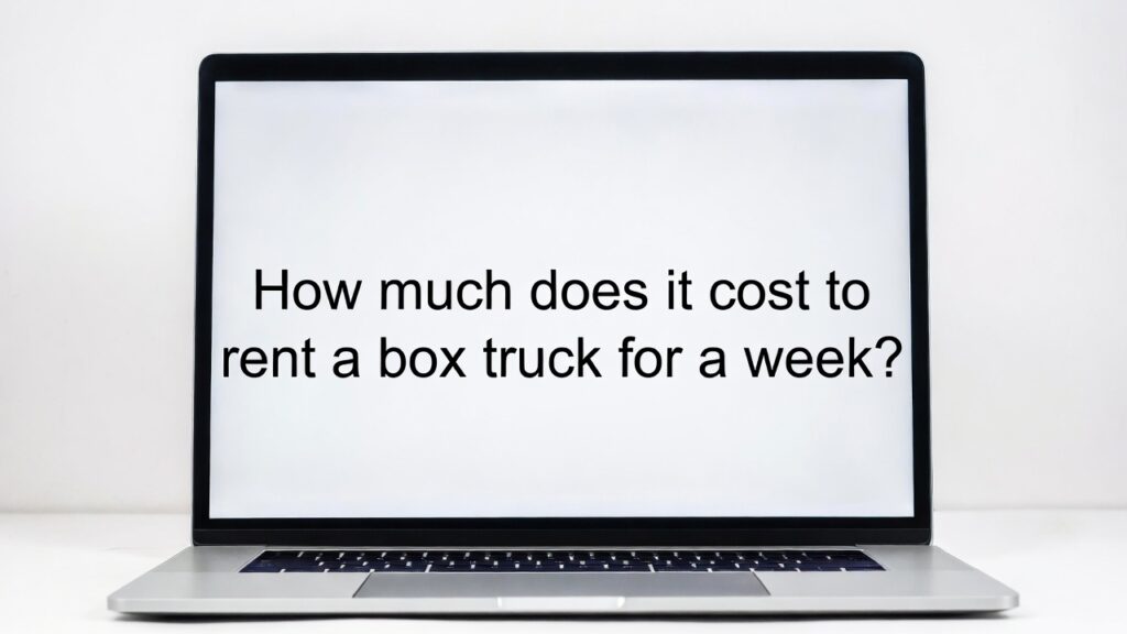 How Much does it Cost to Lease a Box Truck