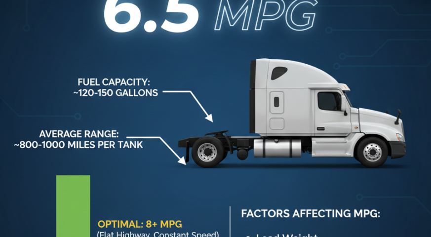 average fuel mileage for semi trucks