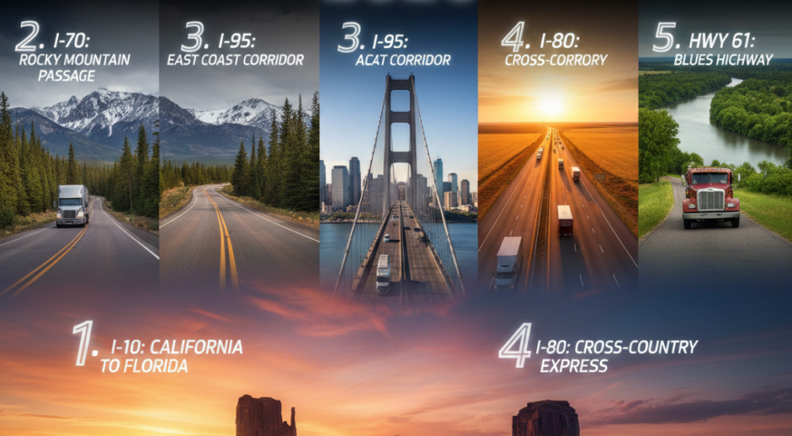 5 Best Roads for Truck Drivers in America 2026