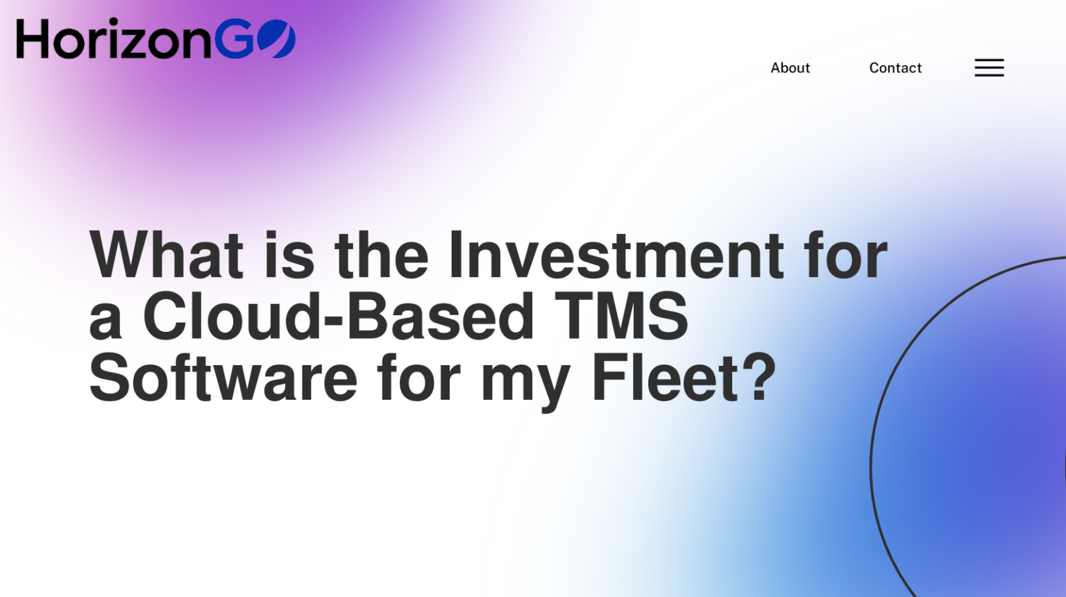 What Is the Investment for a Cloud-Based TMS Software for Fleets? Cost ...
